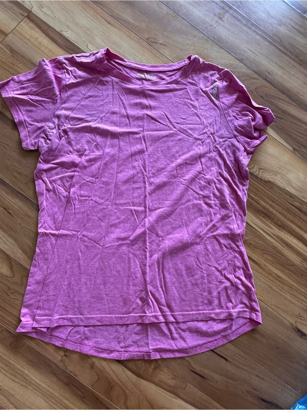 Reebok Heather Pink Short Sleeve Athletic Tee
